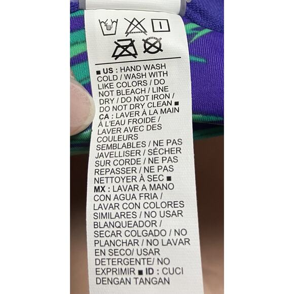 Womens Old Navy Swim Top Tropical Padded Tankini Halter Removable Straps XL NWT - Picture 8 of 11